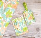 V46596 - Textured Floral Luggage Tag 4/PK